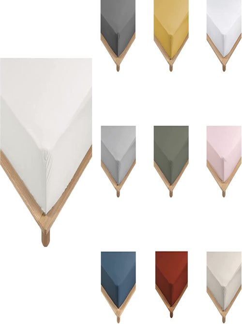 Lenzuola con angoli in percalle di cotone LIA PROMO LINGE - Kiabi