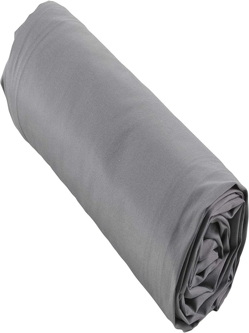Lenzuola con angoli in percalle di cotone LIA PROMO LINGE Grigio antracite - Kiabi