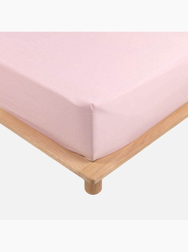 Lenzuola con angoli in percalle di cotone LIA PROMO LINGE Rosa - Kiabi