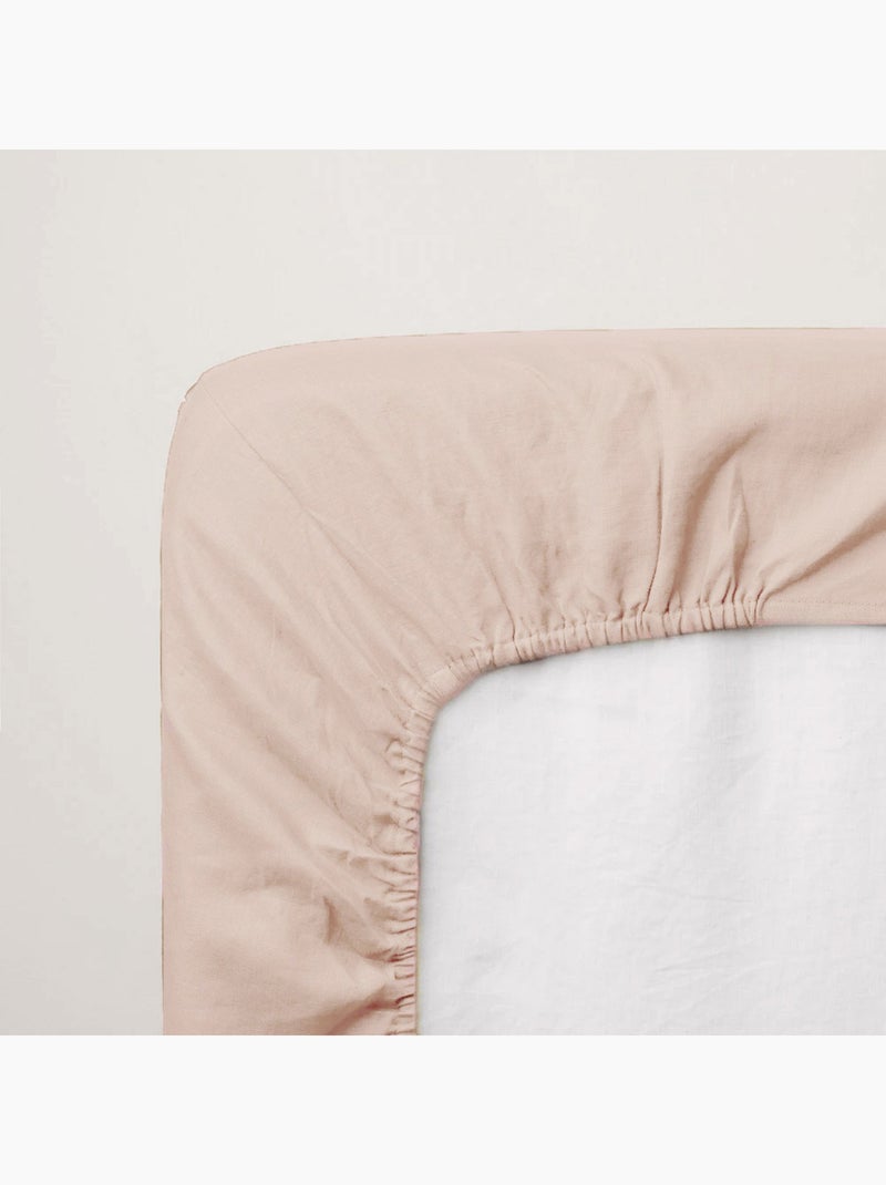 Lenzuolo a pieghe baby jersey 100% cotone Beige - Kiabi