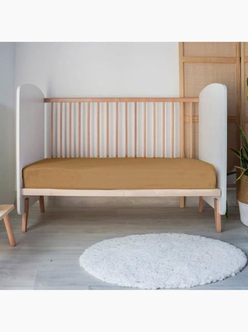 Lenzuolo a pieghe baby jersey 100% cotone - Kiabi Lenzuolo a pieghe baby jersey 100% cotone - Kiabi