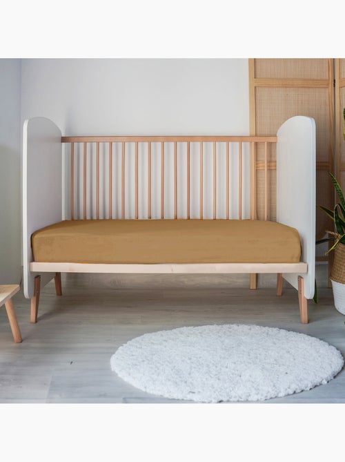 Lenzuolo a pieghe baby jersey 100% cotone - Kiabi Lenzuolo a pieghe baby jersey 100% cotone - Kiabi