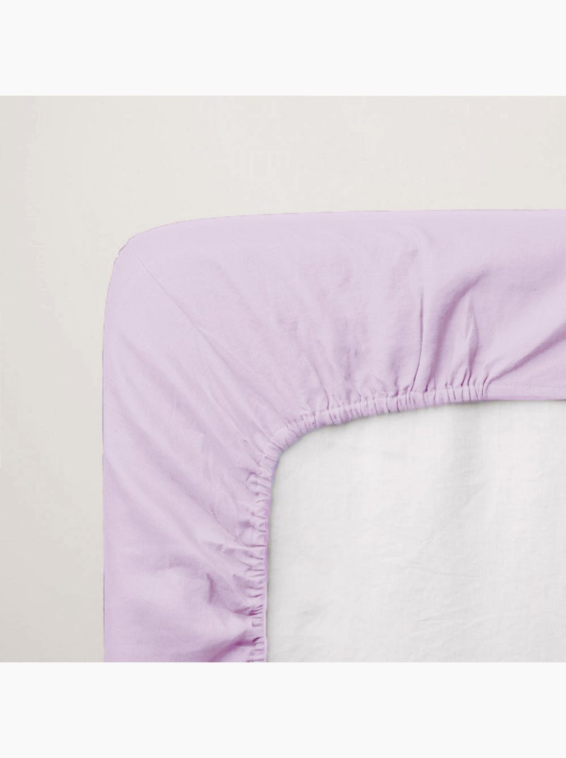 Lenzuolo a pieghe baby jersey 100% cotone Rosa - Kiabi