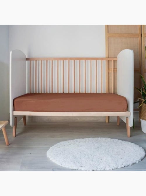 Lenzuolo a pieghe baby jersey 100% cotone - Kiabi Lenzuolo a pieghe baby jersey 100% cotone - Kiabi