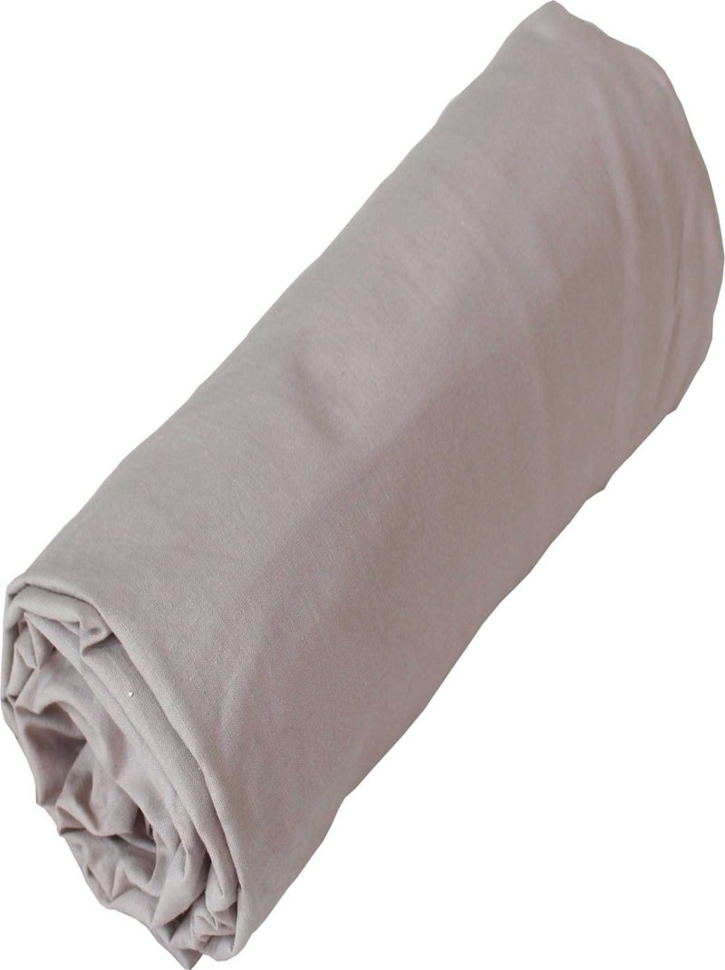 Lenzuolo a pieghe in cotone lavato Oekotex Beige - Kiabi