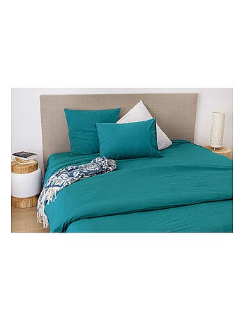 Lenzuolo a pieghe in cotone lavato Oekotex
