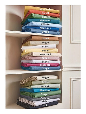 Lenzuolo a soffietto in cotone 23 cm made in France