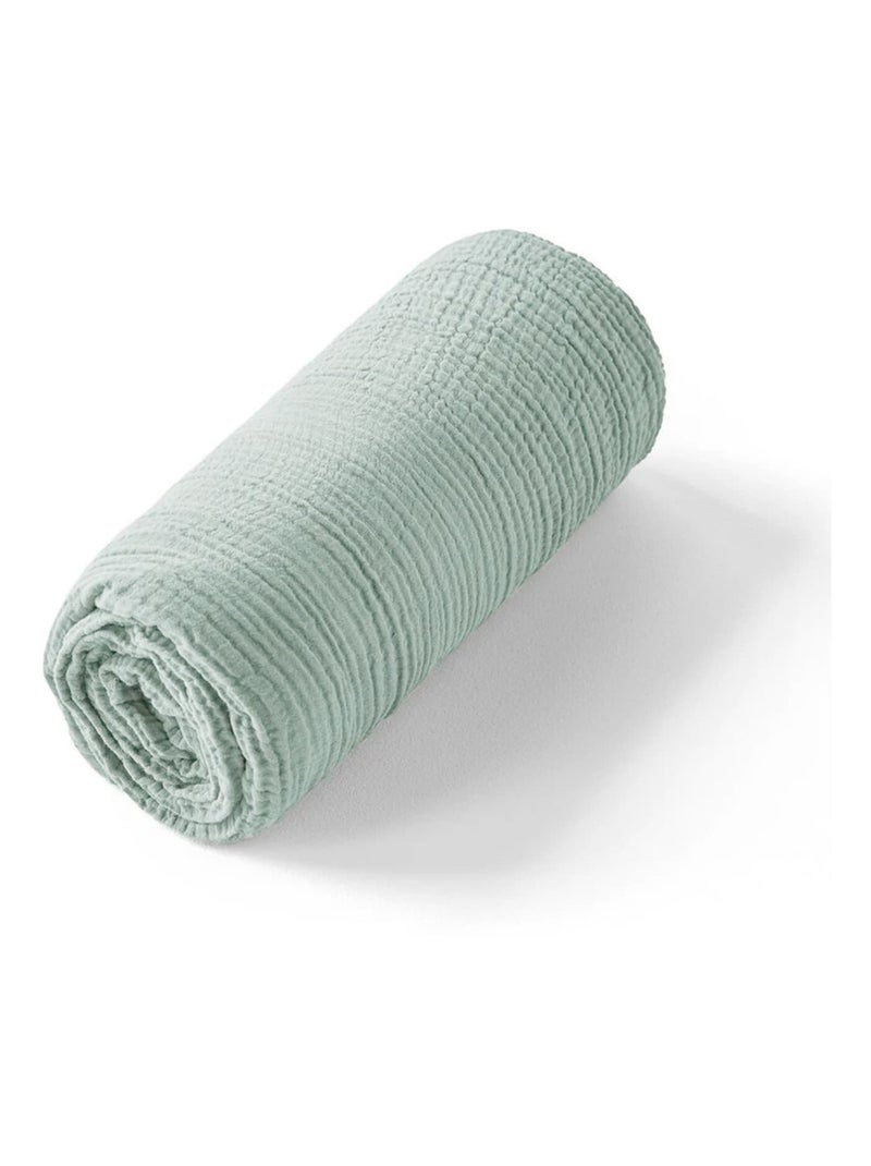 Lenzuolo bambino garza cotone | sevira kids | sevira kids Verde - Kiabi