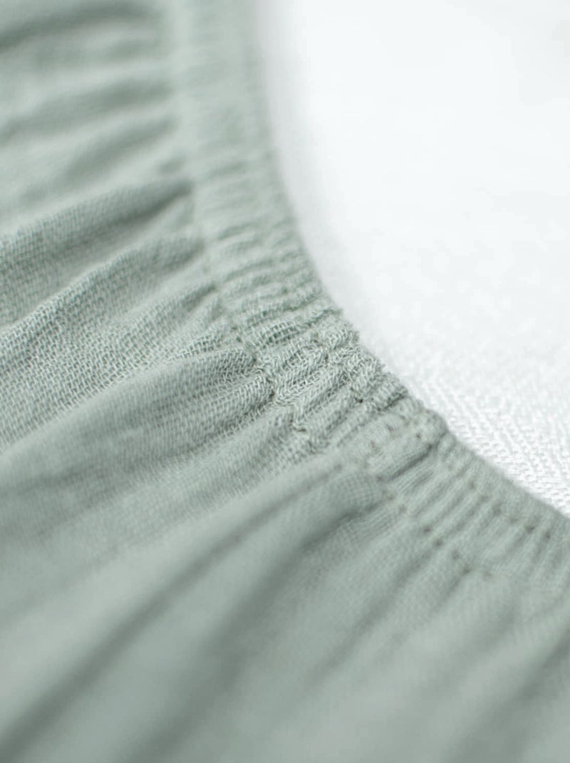 Lenzuolo bambino garza cotone | sevira kids | sevira kids Verde - Kiabi