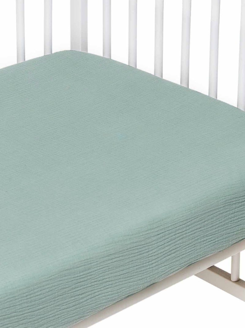 Lenzuolo bambino garza cotone | sevira kids | sevira kids Verde - Kiabi