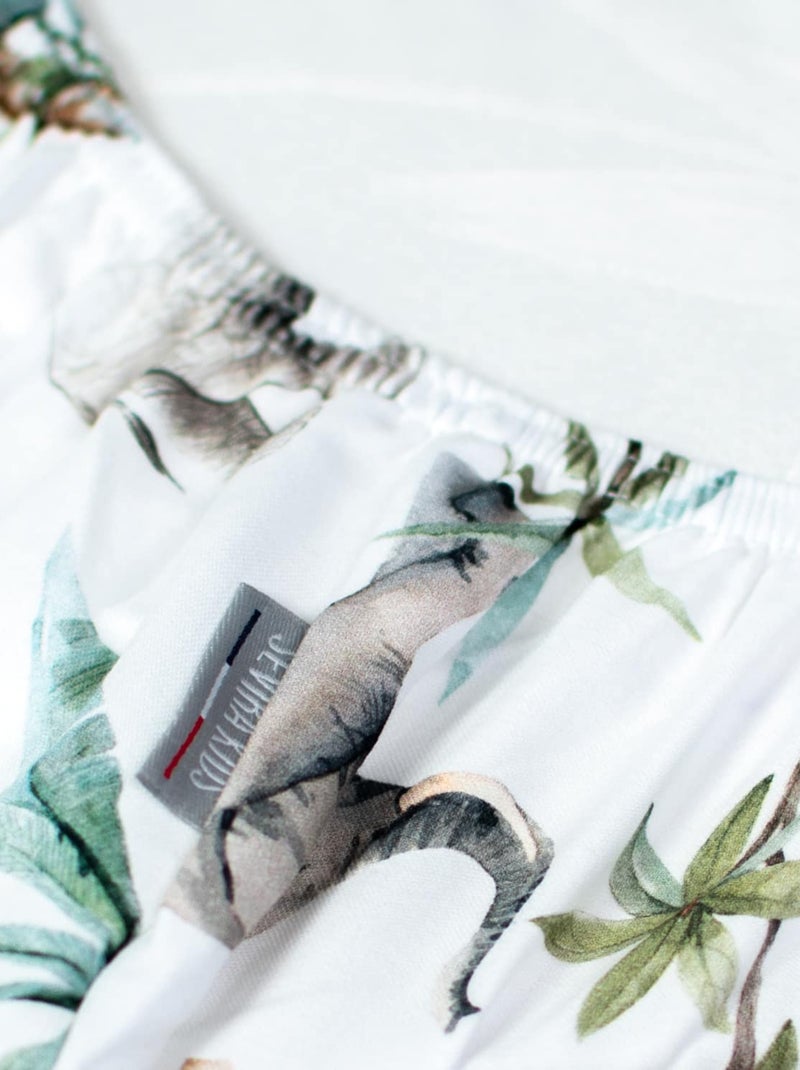 Lenzuolo bambino raso cotone | sevira kids | sevira kids Verde acqua - Kiabi