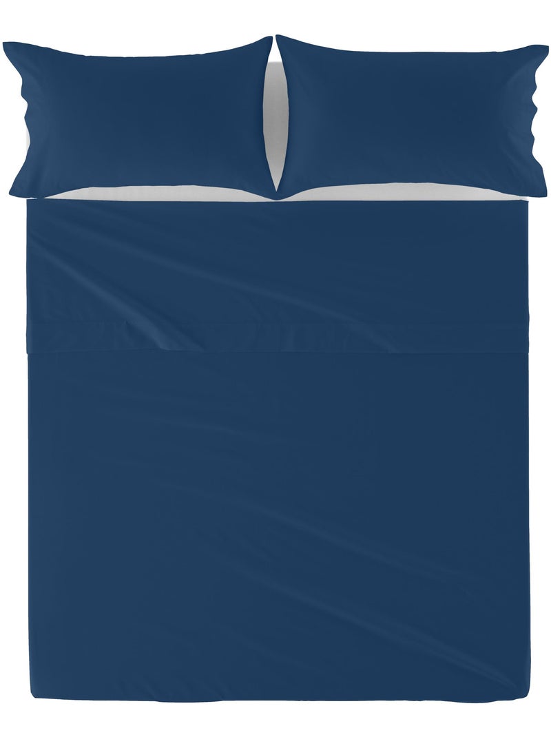 Lenzuolo Basic "Happyfriday" Blu marino - Kiabi
