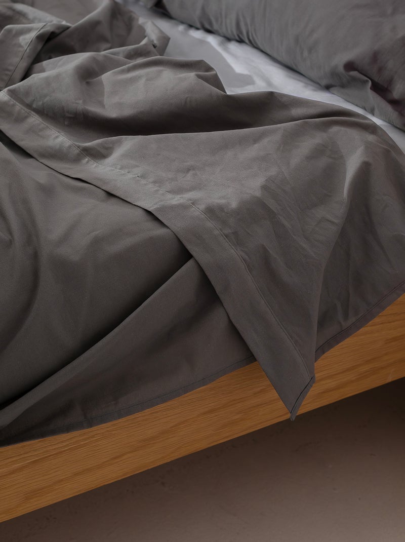 Lenzuolo Basic "Happyfriday" Grigio scuro - Kiabi