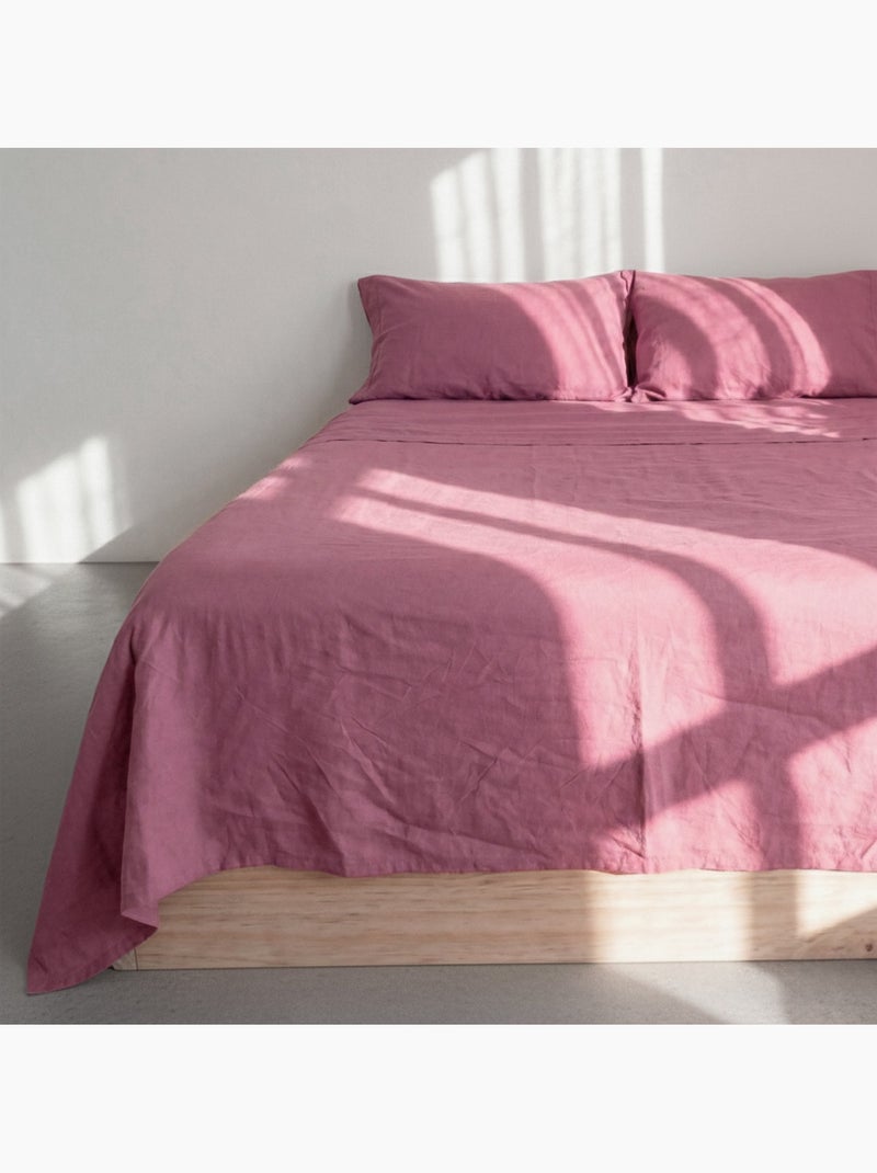 Lenzuolo Basic "Happyfriday" Magenta - Kiabi