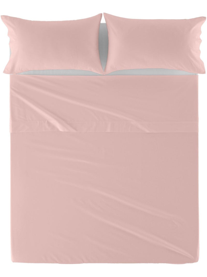 Lenzuolo Basic "Happyfriday" Rosa pallido - Kiabi