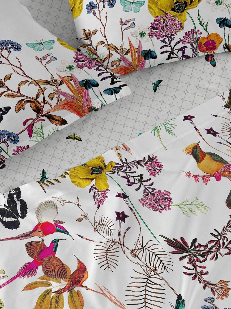 Lenzuolo Birds of paradise "Happyfriday" Bianco - Kiabi