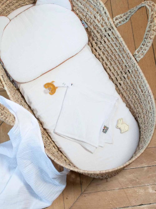 Lenzuolo cesta bebè garza cotone | sevira kids | sevira kids - Kiabi Lenzuolo cesta bebè garza cotone | sevira kids | sevira kids - Kiabi