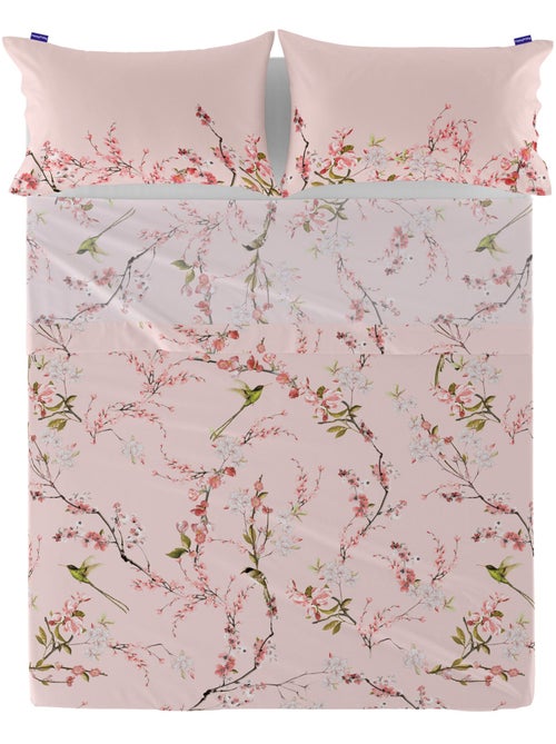 Lenzuolo Chinoiserie rose "Happyfriday" - Kiabi