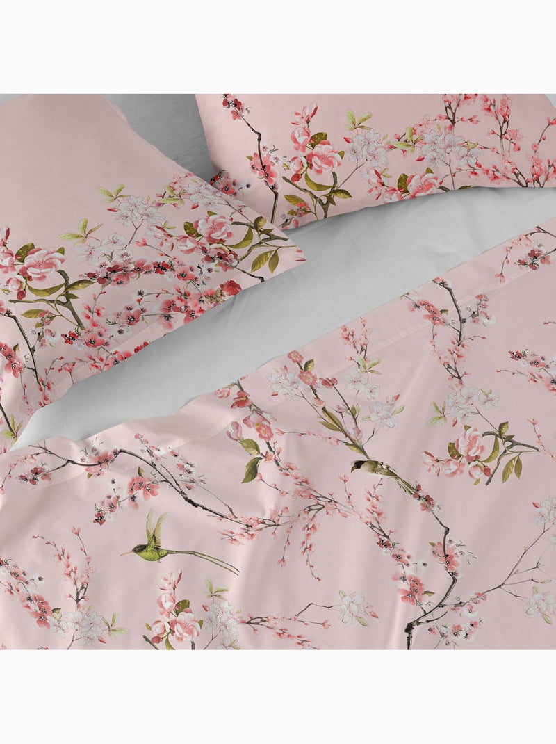Lenzuolo Chinoiserie rose "Happyfriday" Multicolore - Kiabi