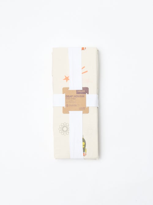 Lenzuolo con angoli 1 persona (140x200) in cotone - Kiabi Home - Kiabi