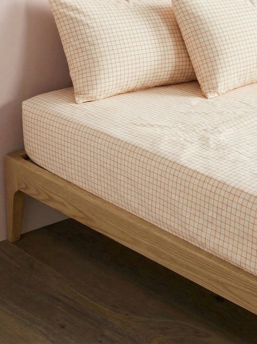 Lenzuolo con angoli 1 persona (140x200) in cotone - Kiabi Home - Kiabi