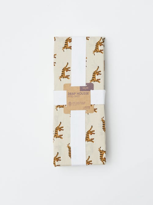 Lenzuolo con angoli 1 persona (140x200) in cotone - Kiabi Home - Kiabi