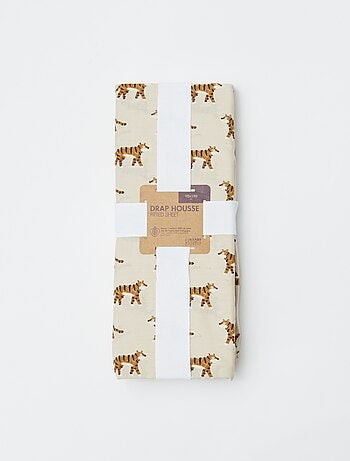 Lenzuolo con angoli 1 persona (90x190) in cotone - Kiabi Home