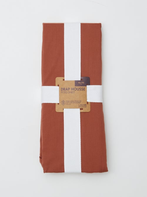 Lenzuolo con angoli 1 persona (90x190) in cotone - Kiabi Home - Kiabi