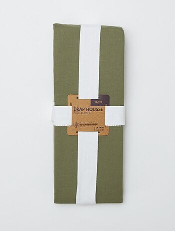 Lenzuolo con angoli 1 persona (90x190) in cotone - Kiabi Home