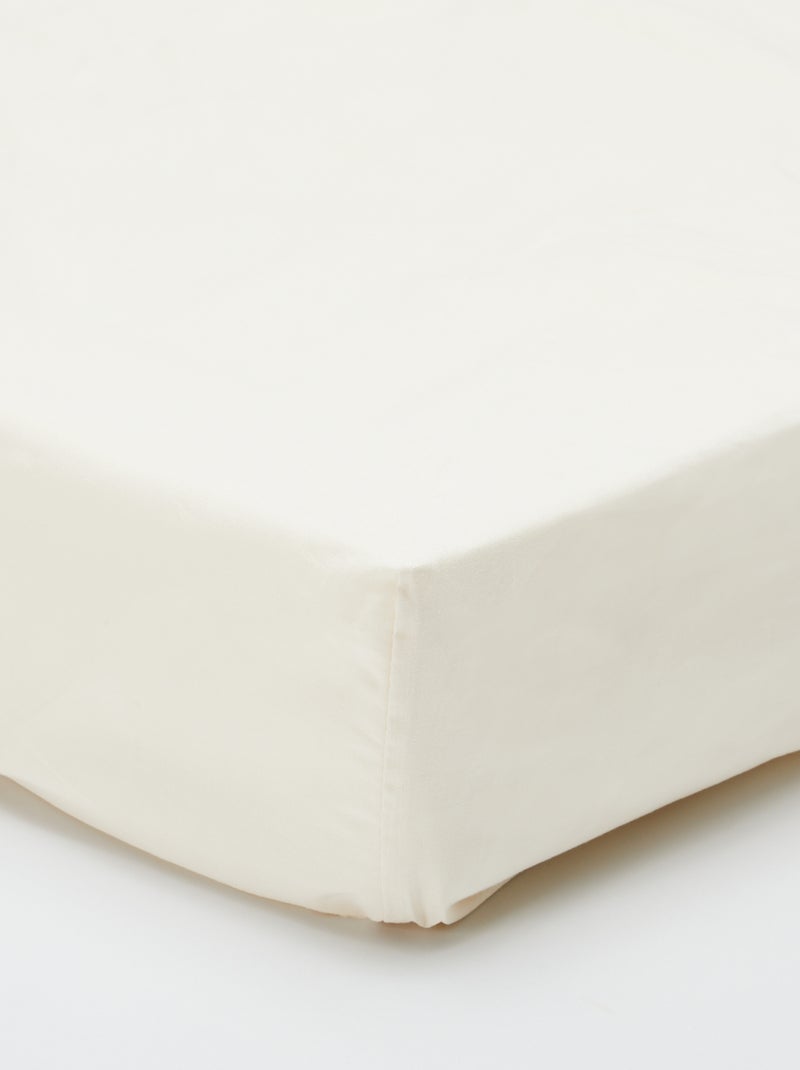 Lenzuolo con angoli (150x200cm) in cotone BIANCO - Kiabi