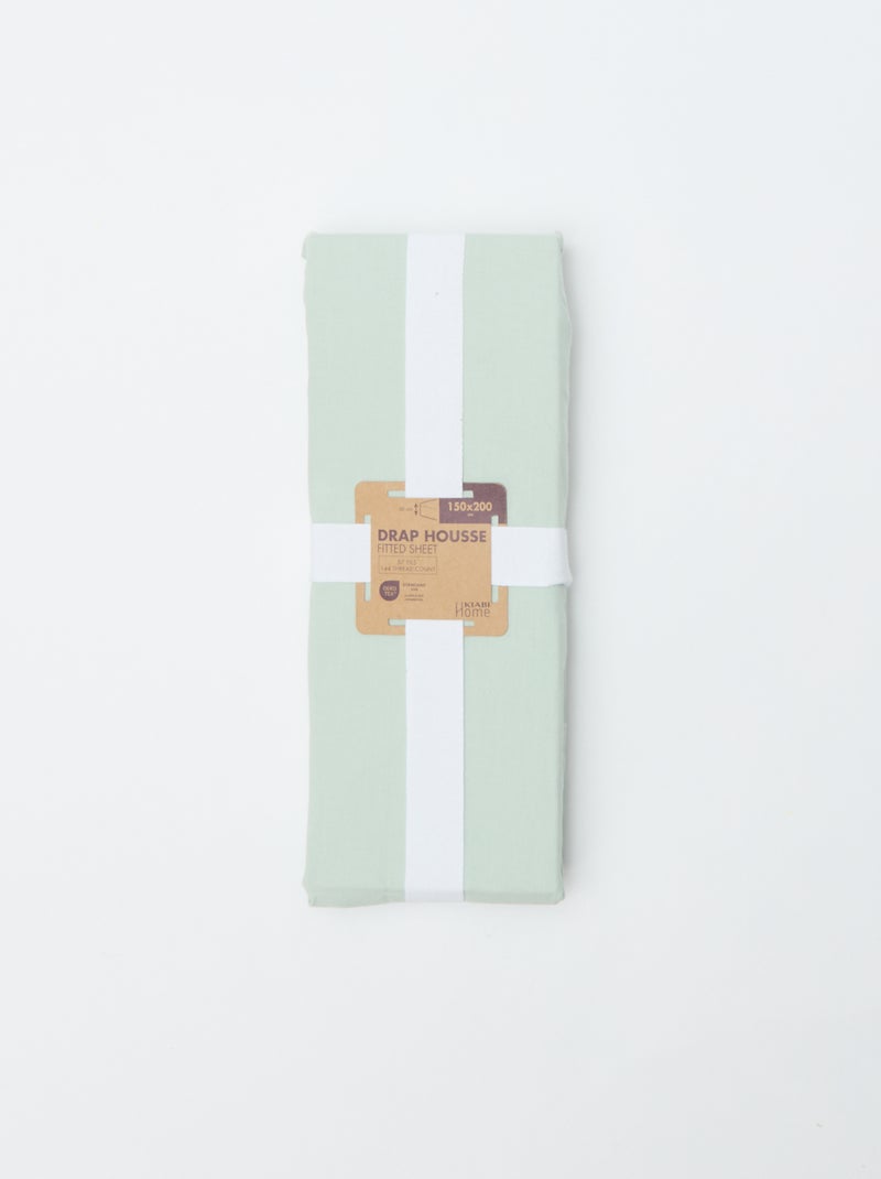 Lenzuolo con angoli (150x200cm) in cotone BLU - Kiabi