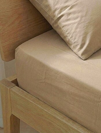 Lenzuolo con angoli 2 persone 160 x 200 cm in cotone - Kiabi Home
