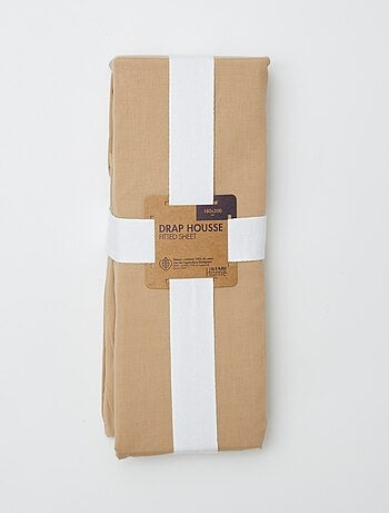 Lenzuolo con angoli 2 piazze (180 x 200) in cotone - Kiabi Home