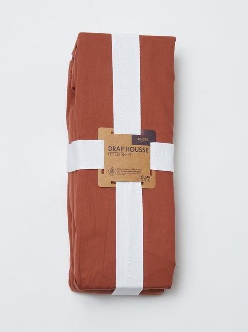 Lenzuolo con angoli 2 piazze (180x200) in cotone - Kiabi Home - Kiabi