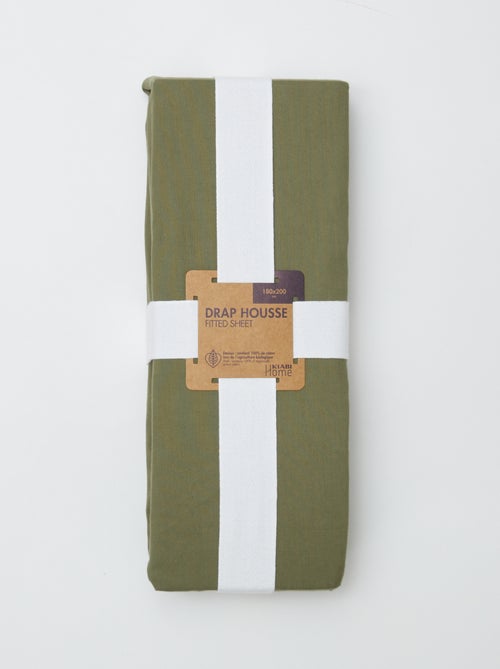 Lenzuolo con angoli 2 posti (180x200) in cotone - Kiabi Home - Kiabi