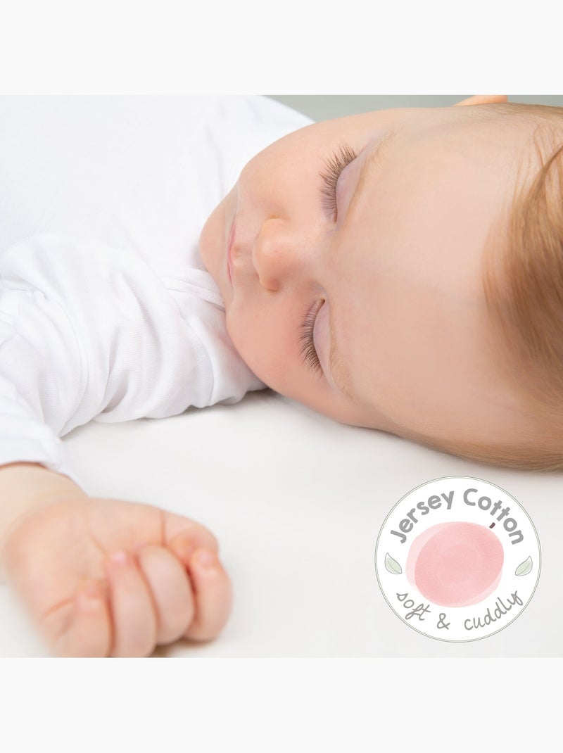 Lenzuolo con angoli estensibile in cotone bio "Safe Asleep®" – ROBA Bianco - Kiabi