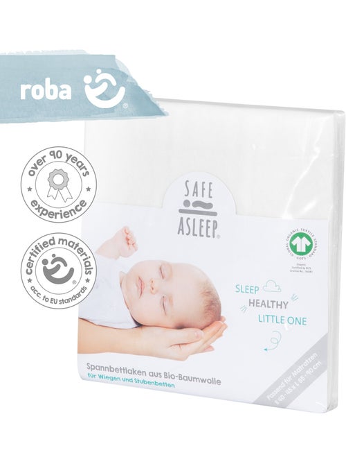 Lenzuolo con angoli estensibile in cotone bio "Safe Asleep®" – ROBA - Kiabi