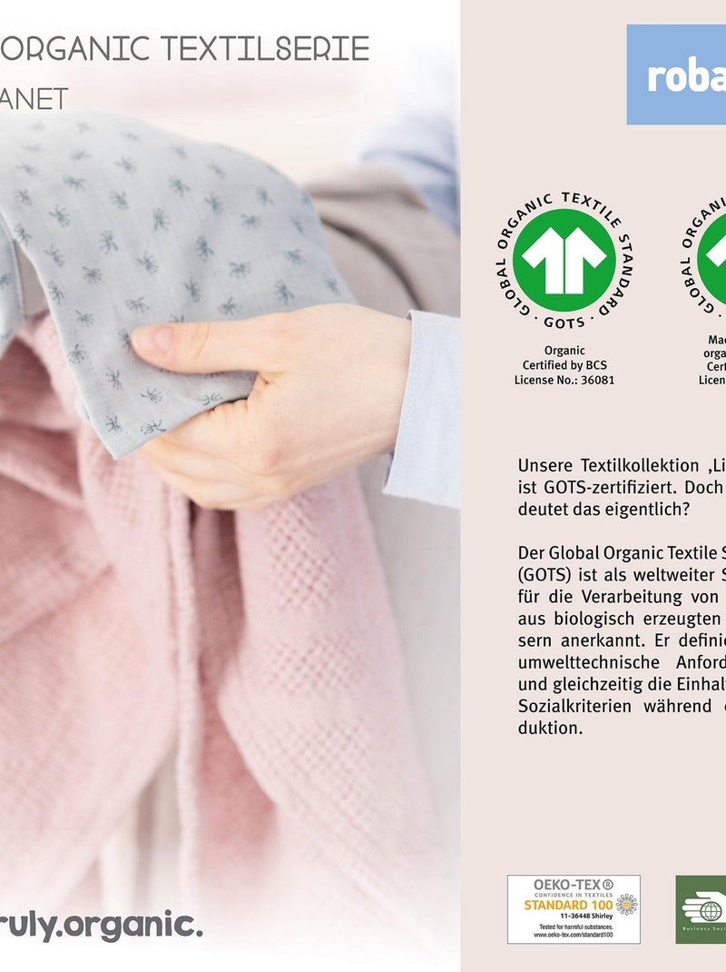 Lenzuolo con angoli estensibile in cotone bio "Safe Asleep®" – ROBA Bianco - Kiabi