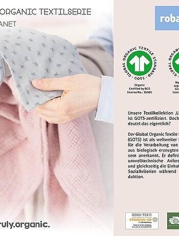 Lenzuolo con angoli estensibile in cotone bio "Safe Asleep®" – ROBA
