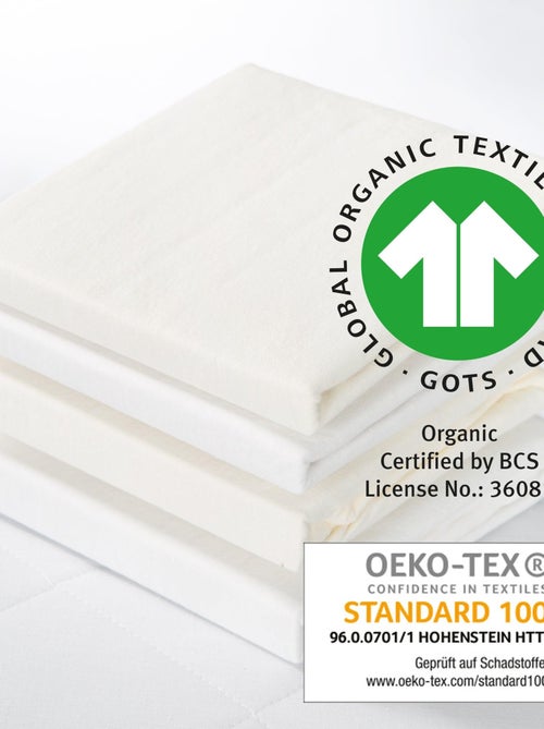 Lenzuolo con angoli estensibile in cotone bio "Safe Asleep®" – ROBA - Kiabi