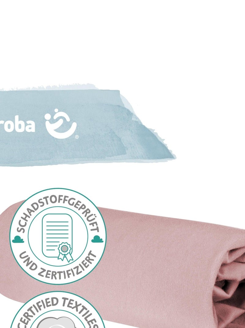 Lenzuolo con angoli estensibile per culla – ROBA "Lil Planet" Rosa - Kiabi