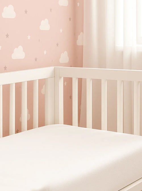 Lenzuolo con angoli in cotone biologico bianco - Kiabi