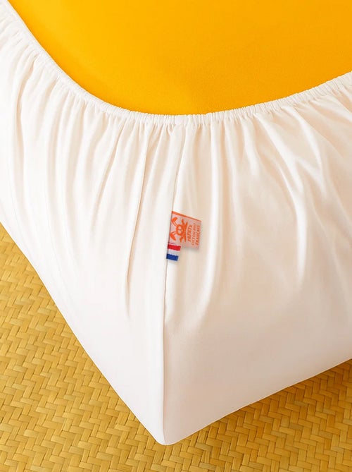 Lenzuolo con angoli in cotone biologico bianco - Kiabi