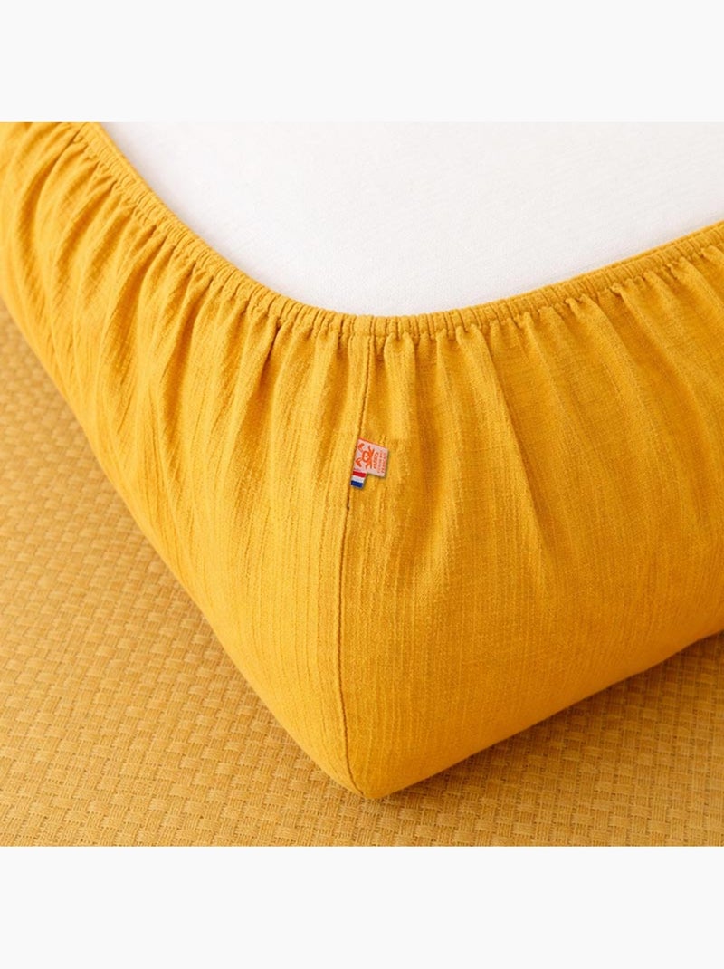 Lenzuolo con angoli in cotone biologico miele Beige - Kiabi