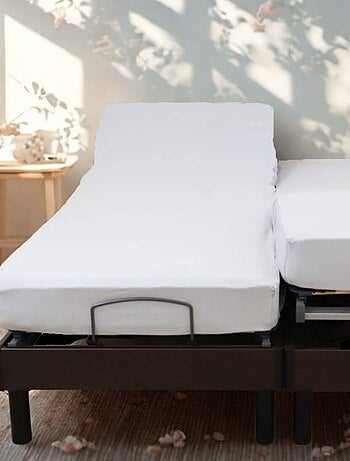 Lenzuolo con angoli in cotone elasticizzato per letto elettrico PAPILLON