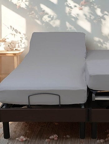 Lenzuolo con angoli in cotone elasticizzato per letto elettrico PAPILLON