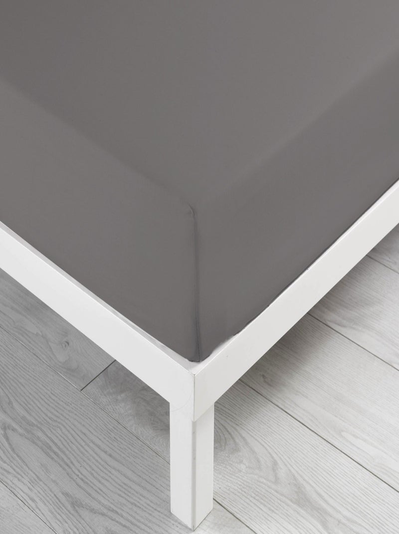 Lenzuolo con angoli in Cotone LINA Douceur d'Intérieur Grigio antracite - Kiabi