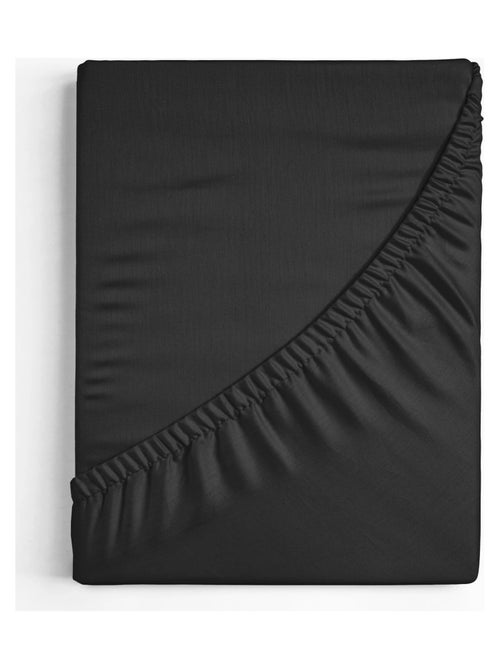 Lenzuolo con angoli in cotone nero - Kiabi Lenzuolo con angoli in cotone nero - Kiabi
