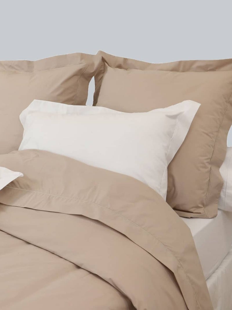 Lenzuolo con angoli in cotone percalle a 200 fili Bianco - Kiabi