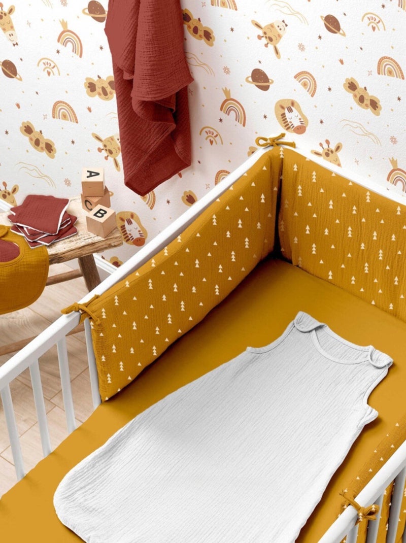 Lenzuolo con angoli in garza di cotone Alia PROMO LINGE Giallo - Kiabi